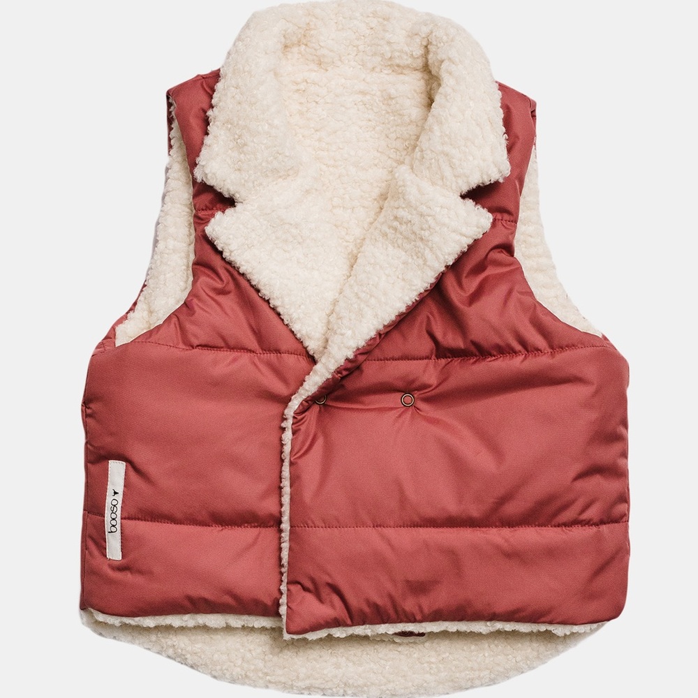 Booso Pink Puffer Vest size 2/3